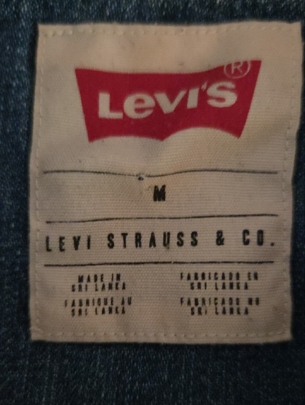 Levi's Men's Barstow Western Denim Pearl Snap Shirt - Size M - Picture 5 of 6